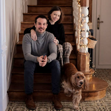 Marie et Benjamin, clients Aäsgard Poitiers, et leur chien Oliver