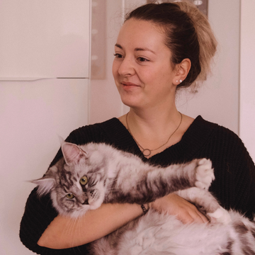 Charlotte et son chat