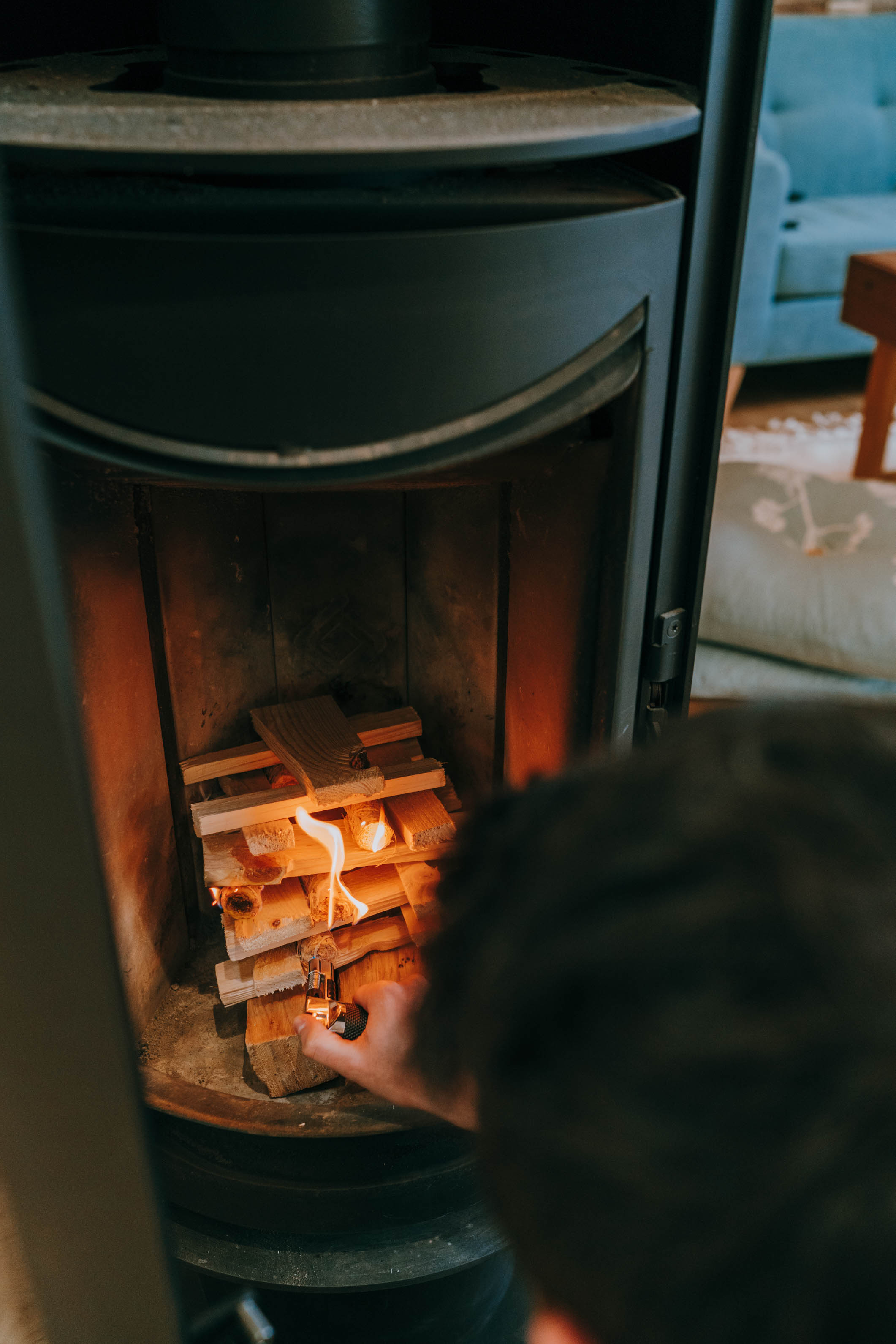 Bûche d'entretien de cheminée pour foyers et poêles à bois