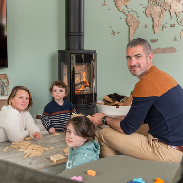 Mélanie, Benjamin et leurs deux enfants